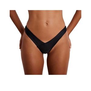 NWOT Black Cheeky Bikini Bottom